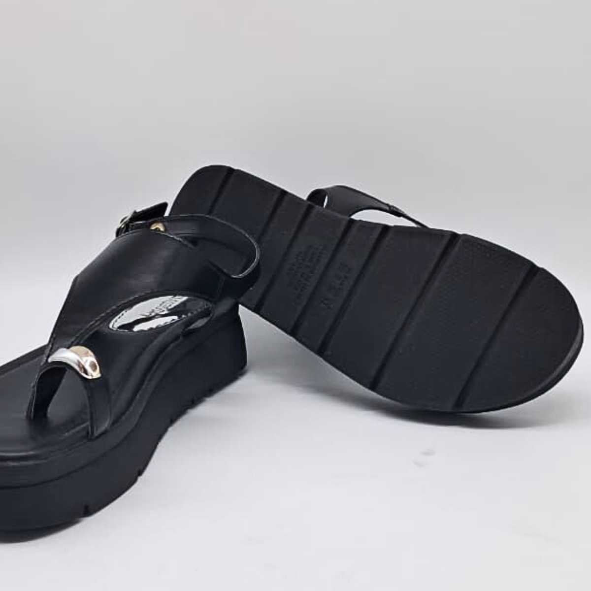 Sandália Feminina Mississipi Flatform Estilo Conforto Mf483 Preto 7