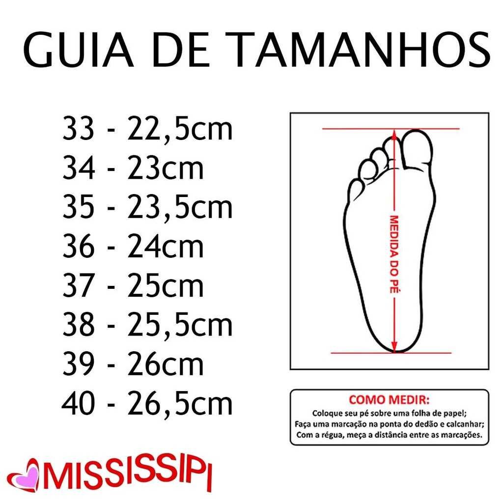 Sandália Feminina Mississipi Flatform Estilo Conforto Mf483 Preto 8