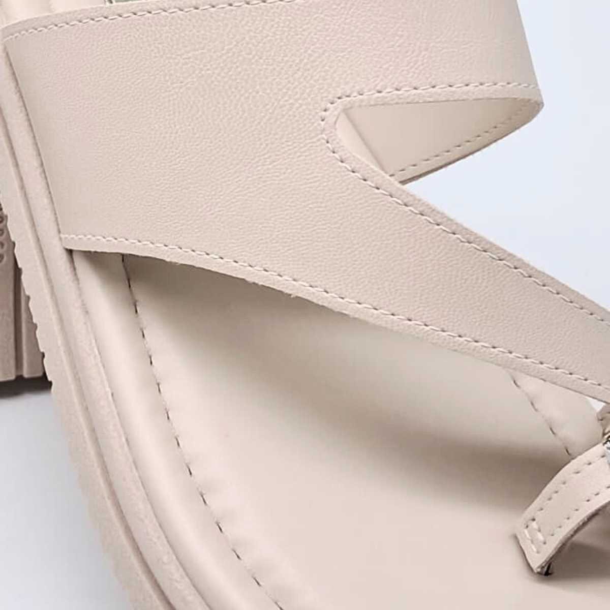 Sandália Feminina Mississipi Flat Papete Conforto Mf113 Branco 4