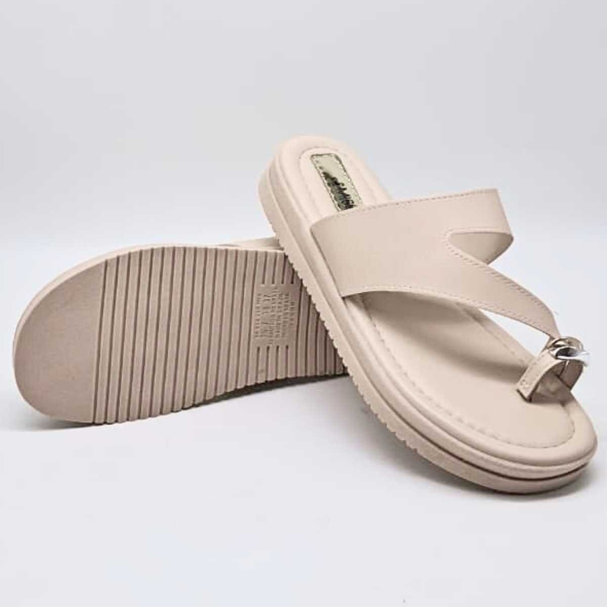 Sandália Feminina Mississipi Flat Papete Conforto Mf113 Branco 5