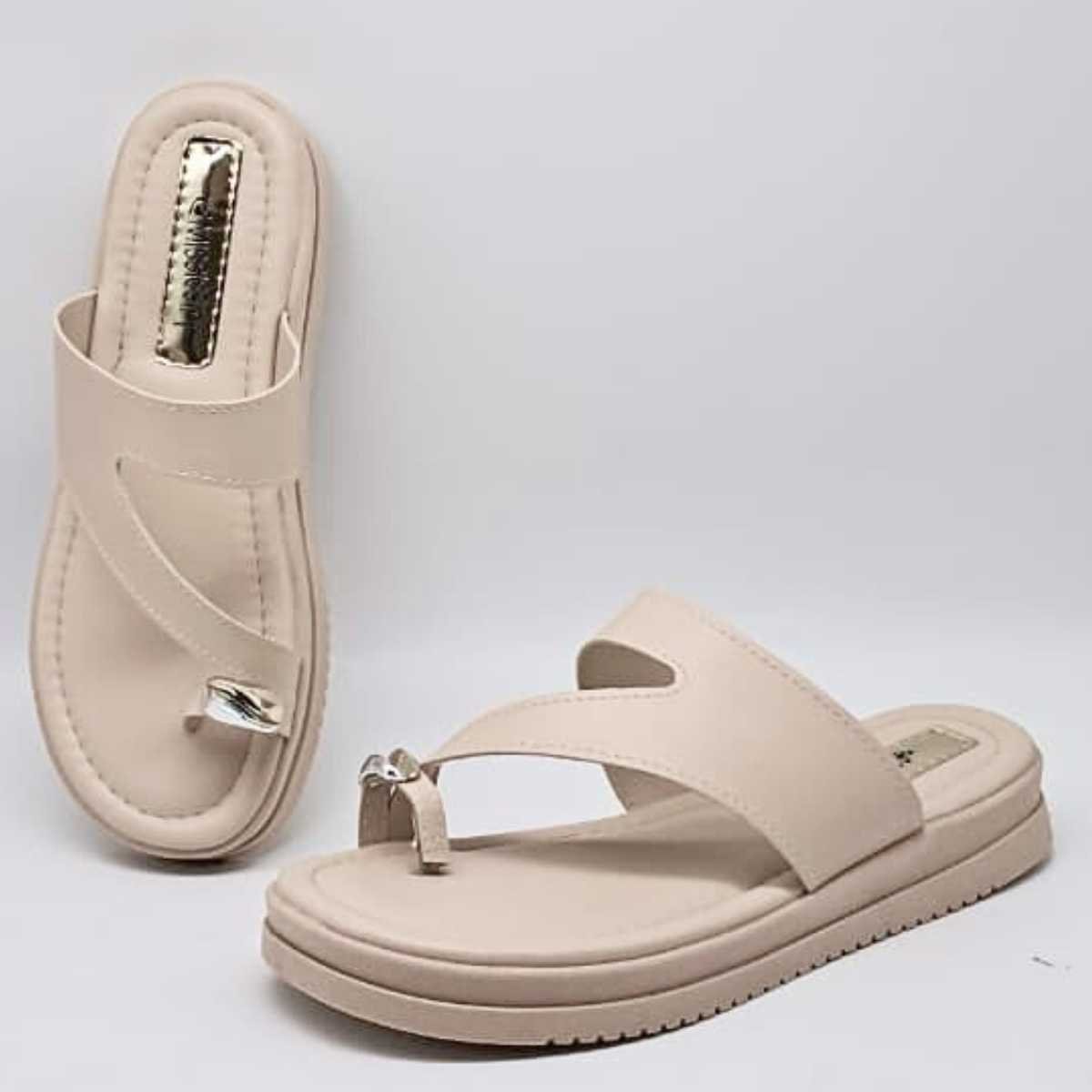 Sandália Feminina Mississipi Flat Papete Conforto Mf113 Branco 6