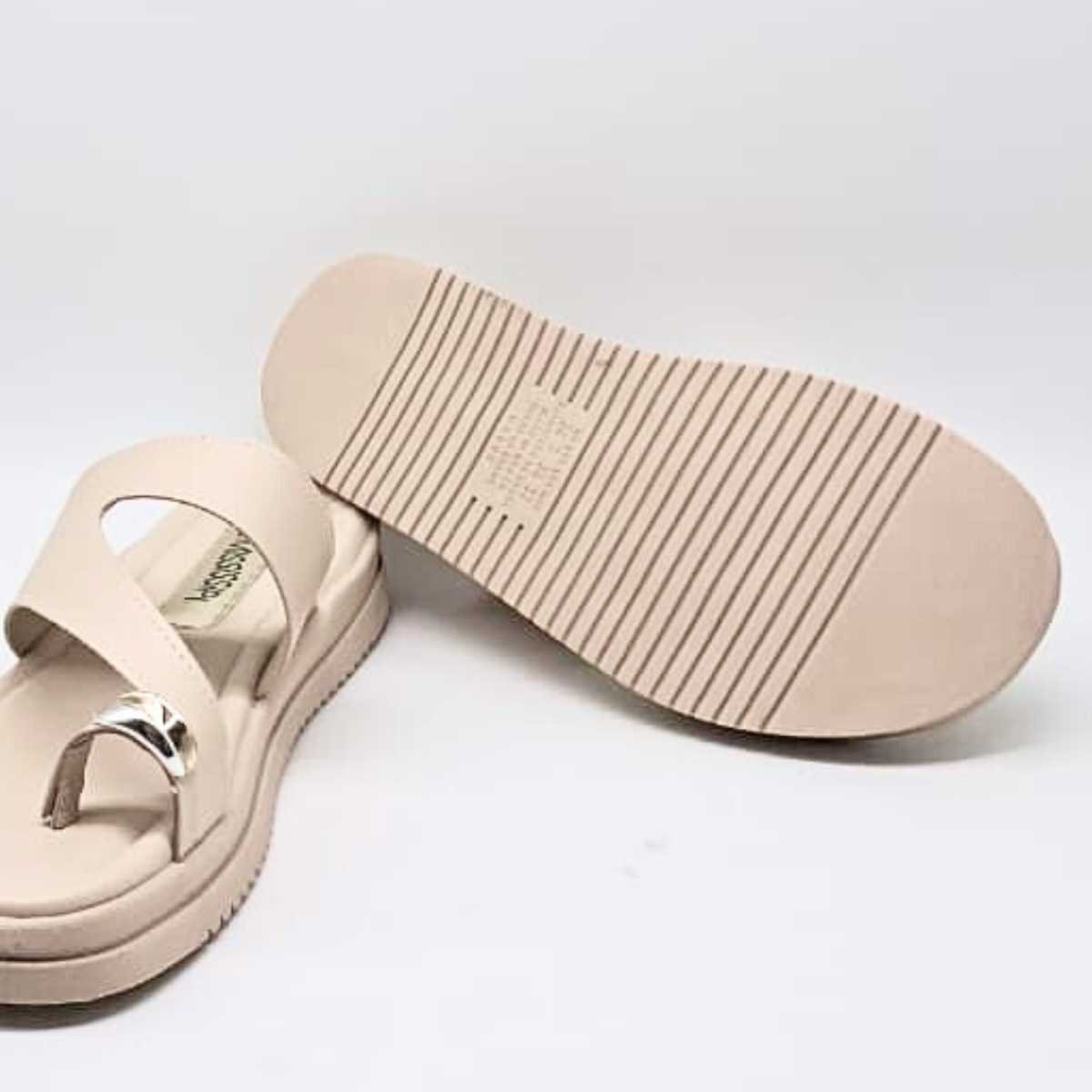 Sandália Feminina Mississipi Flat Papete Conforto Mf113 Branco 8