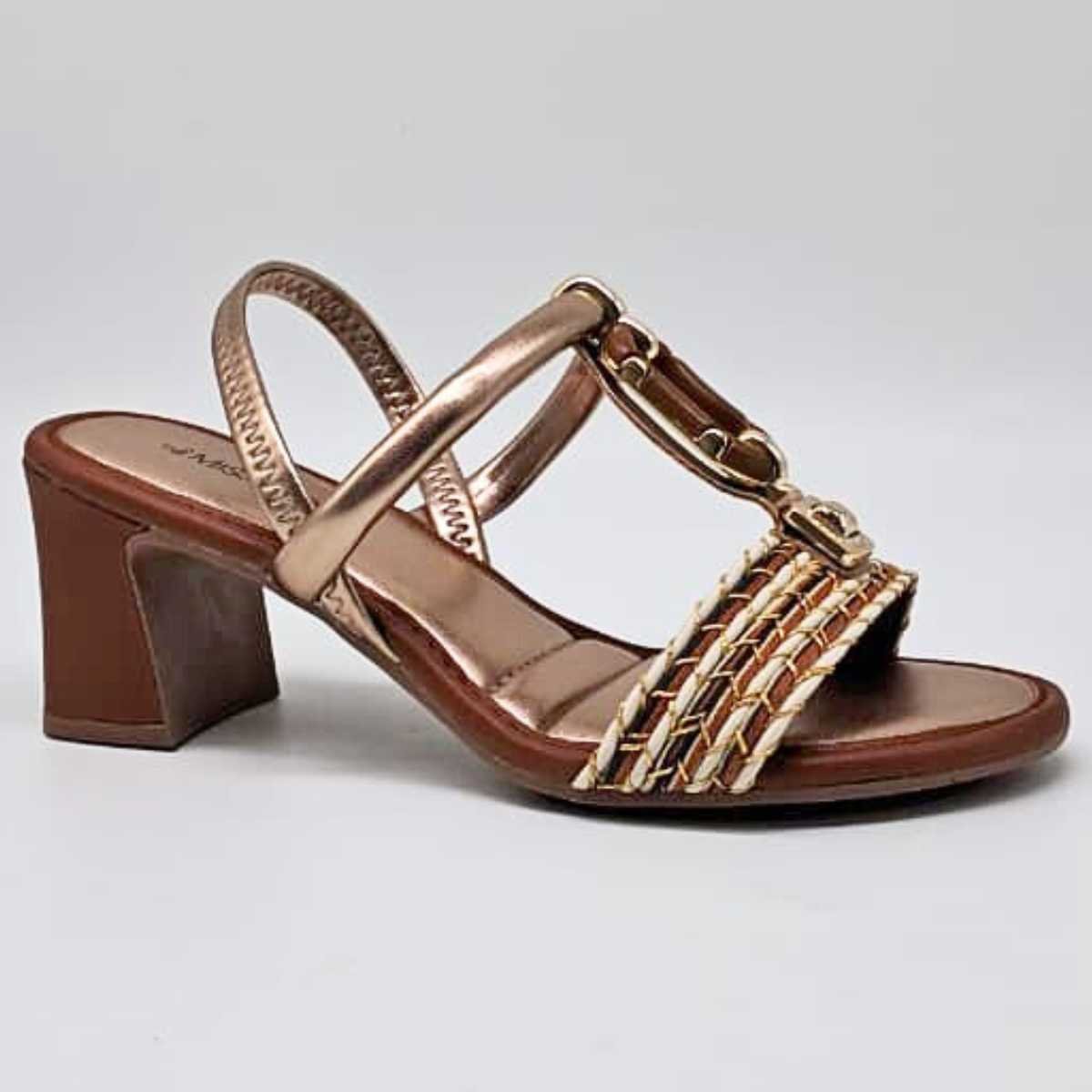 Sandália Feminina Mississipi Salto Baixo Estilo Confy Mf921