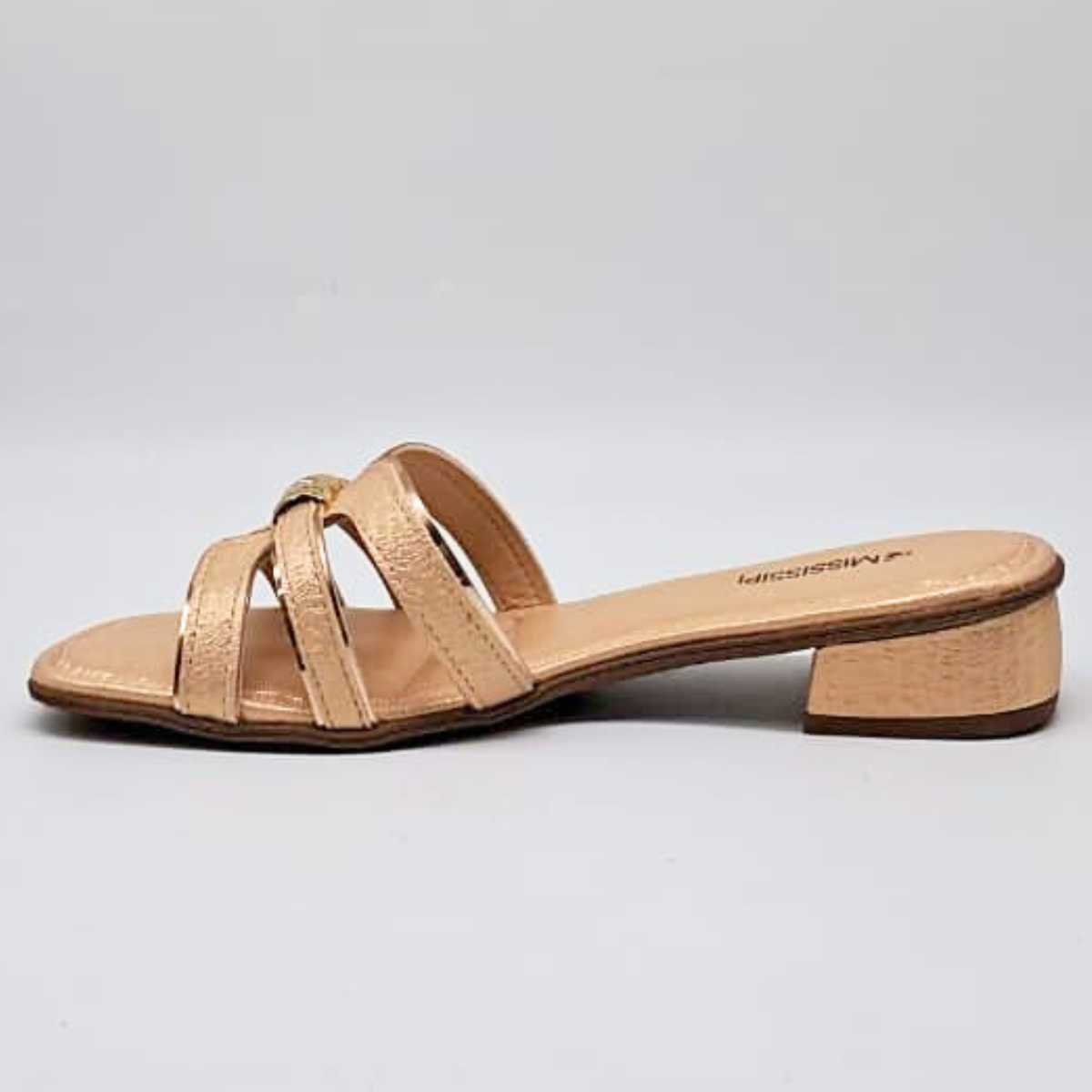 Sandália Feminino Mississipi Tamanco Estilo Conforto Mf891 Rosa 2