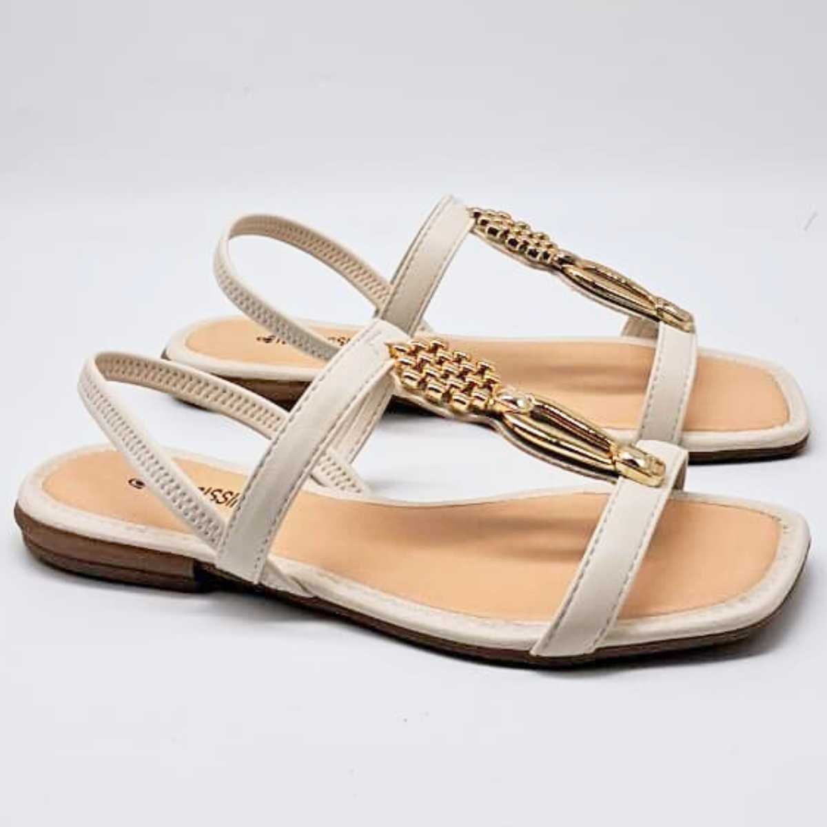 Sandália Feminina Mississipi Calce Fácil Estilo Confy Mf311 Branco 3