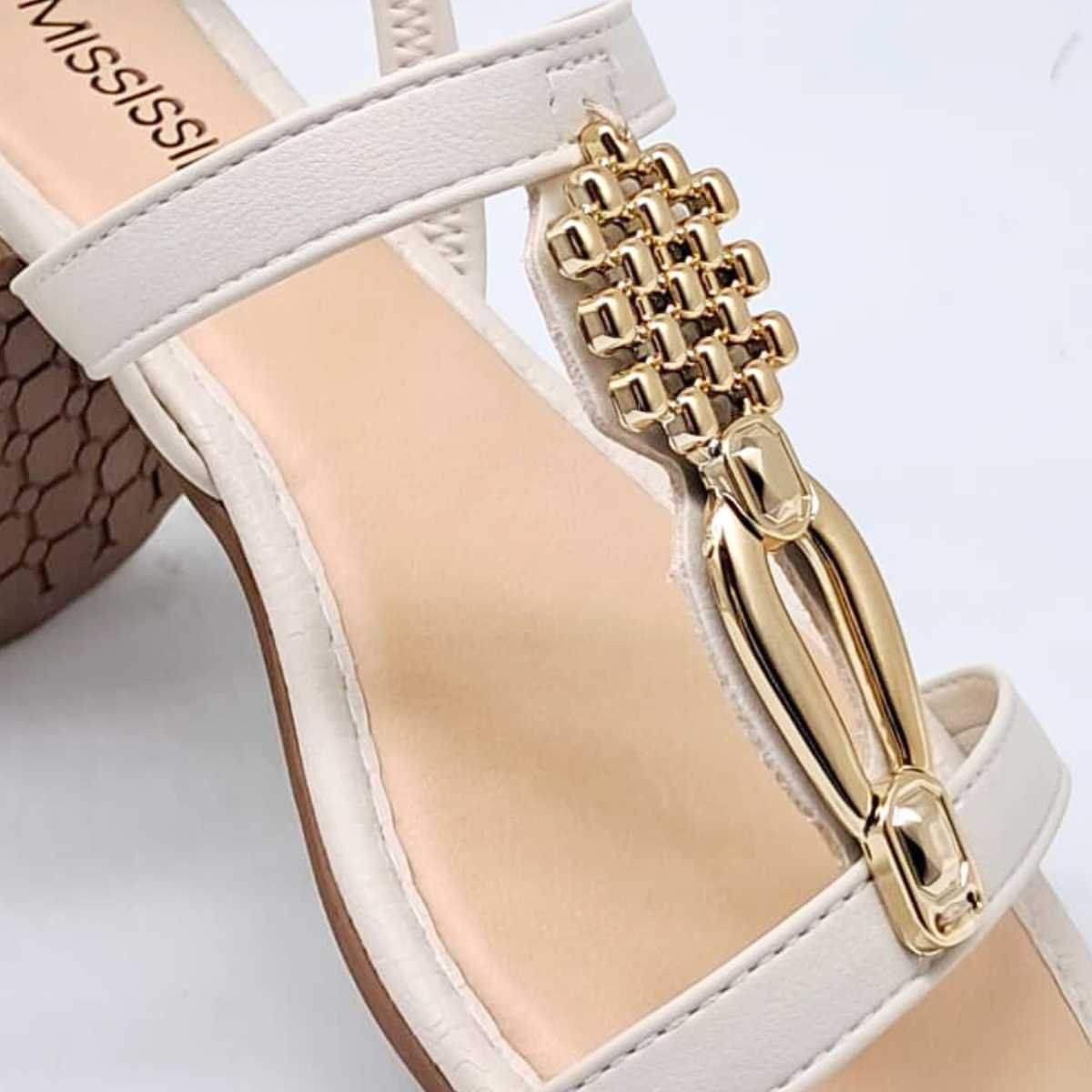 Sandália Feminina Mississipi Calce Fácil Estilo Confy Mf311 Branco 7