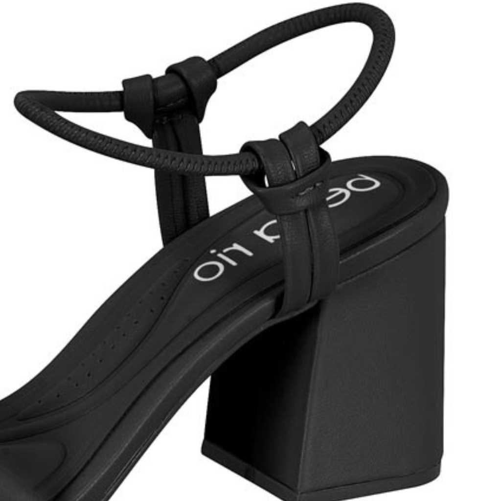 Sandália Salto Bloco Feminino Beira Rio 8436.213 Preto 4