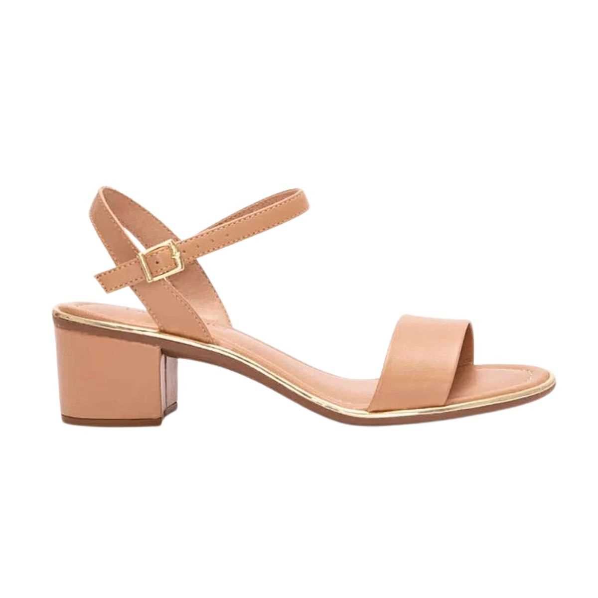 Sandália Feminina Beira Rio Salto Baixo 8379.203 Marrom 3