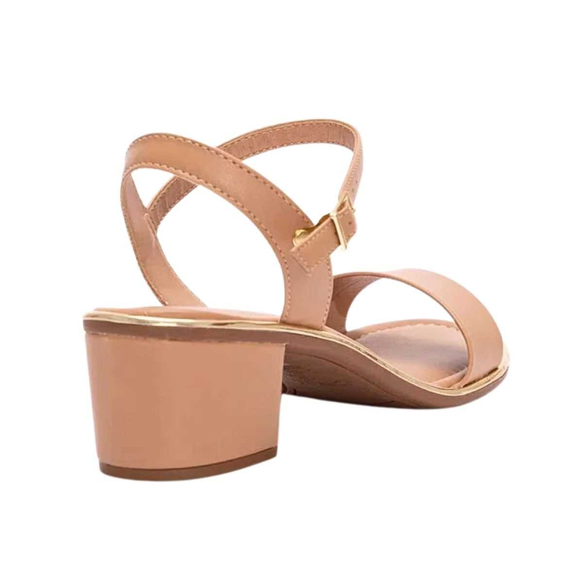 Sandália Feminina Beira Rio Salto Baixo 8379.203 Marrom 5