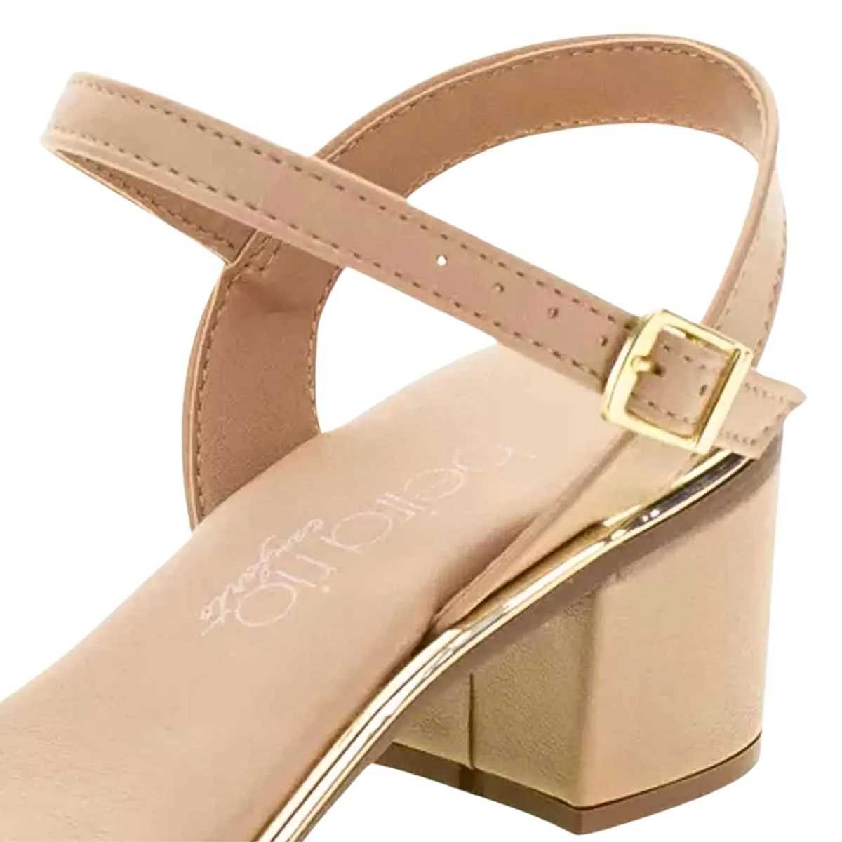 Sandália Feminina Beira Rio Salto Baixo 8379.203 Marrom 7