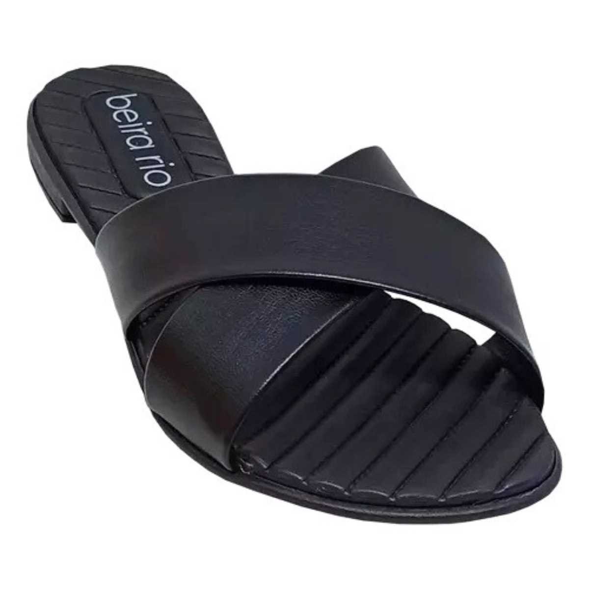 Tamanco Rasteira Beira Rio Feminino 8519.101 Preto 5