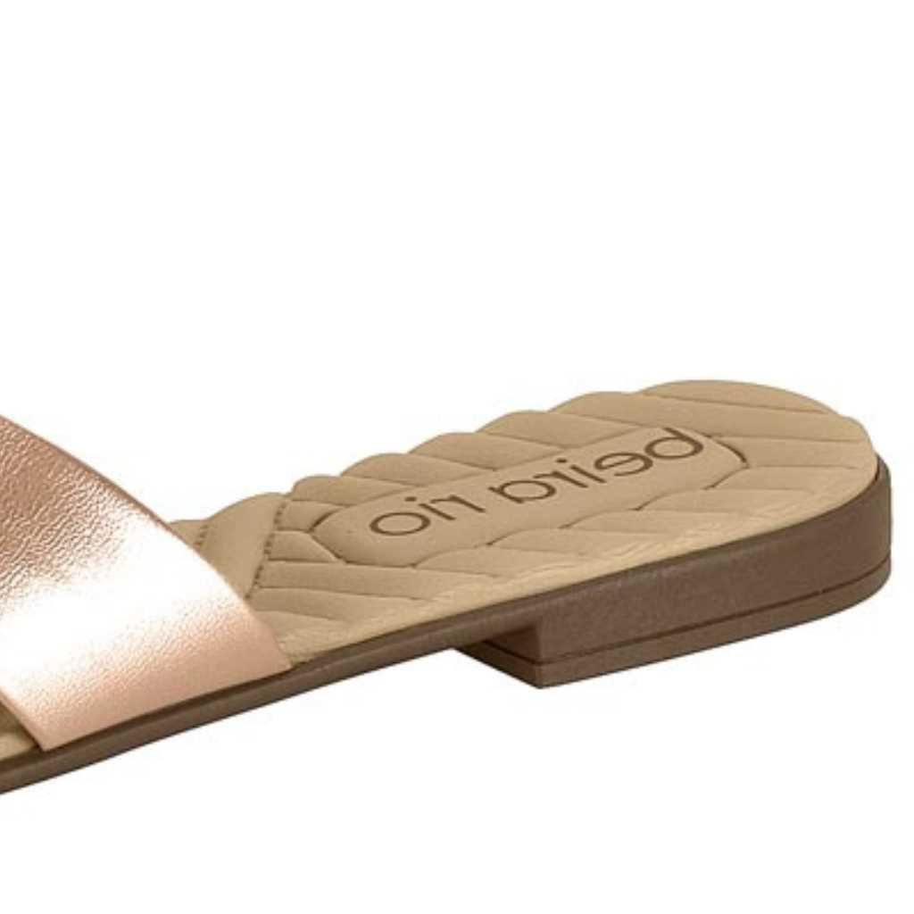 Tamanco Rasteira Beira Rio Feminino 8519.101 Dourado 8