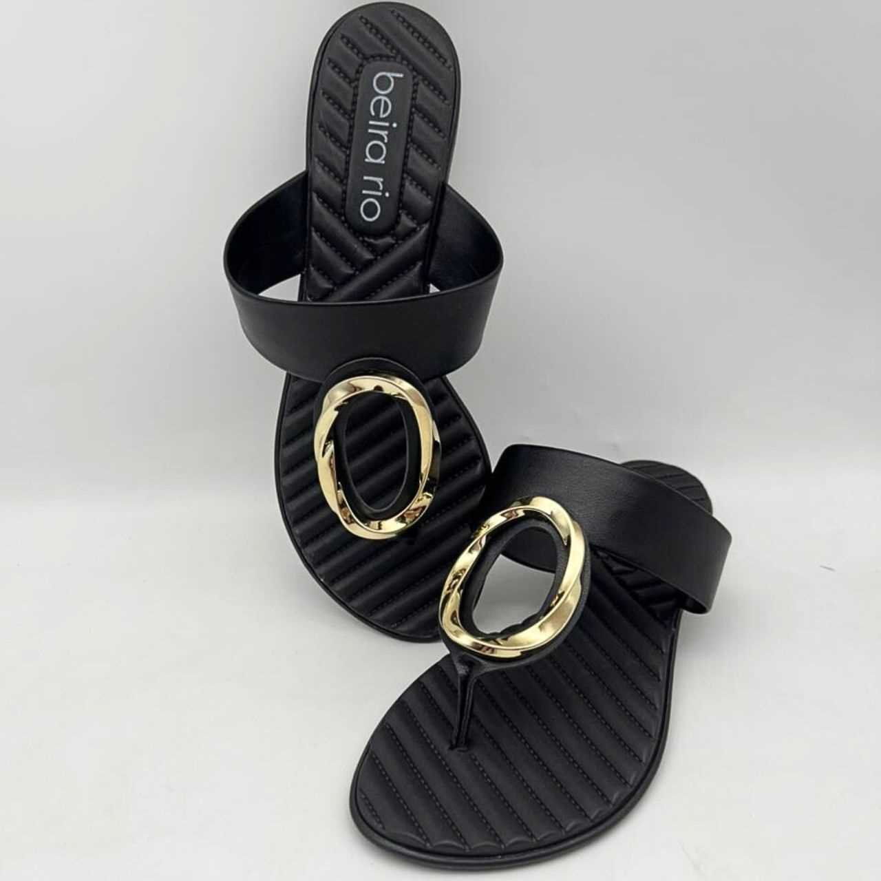 Sandalia Tamanco Feminino Beira Rio Napa 8519.108 Preto 4