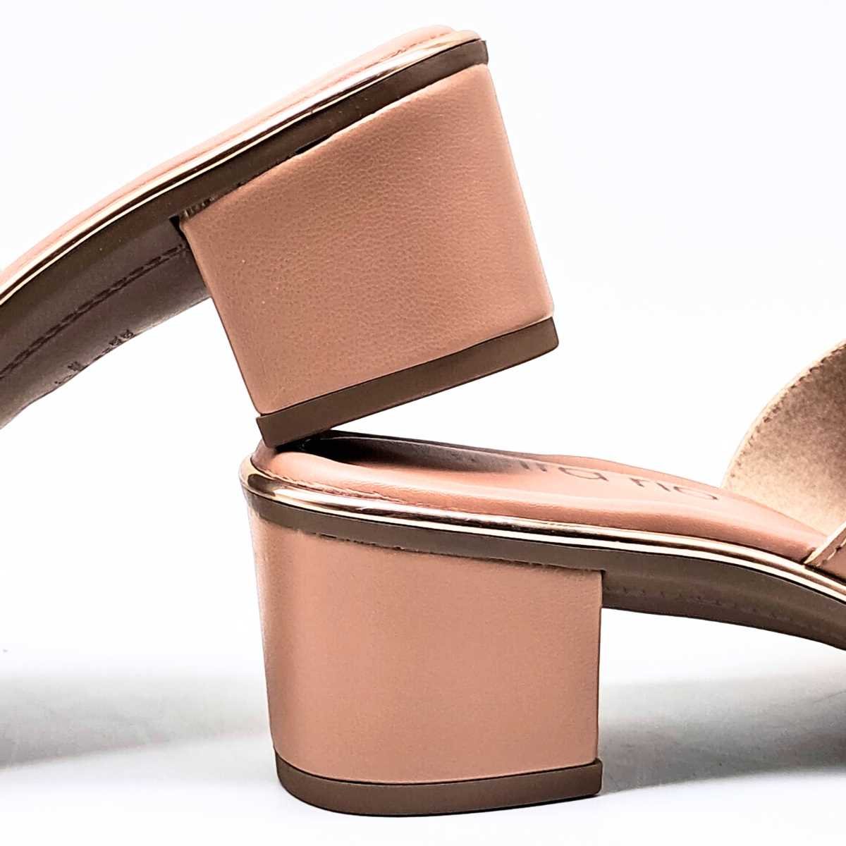 Tamanco Salto Baixo Feminino Beira Rio 8379.251 Bege 5