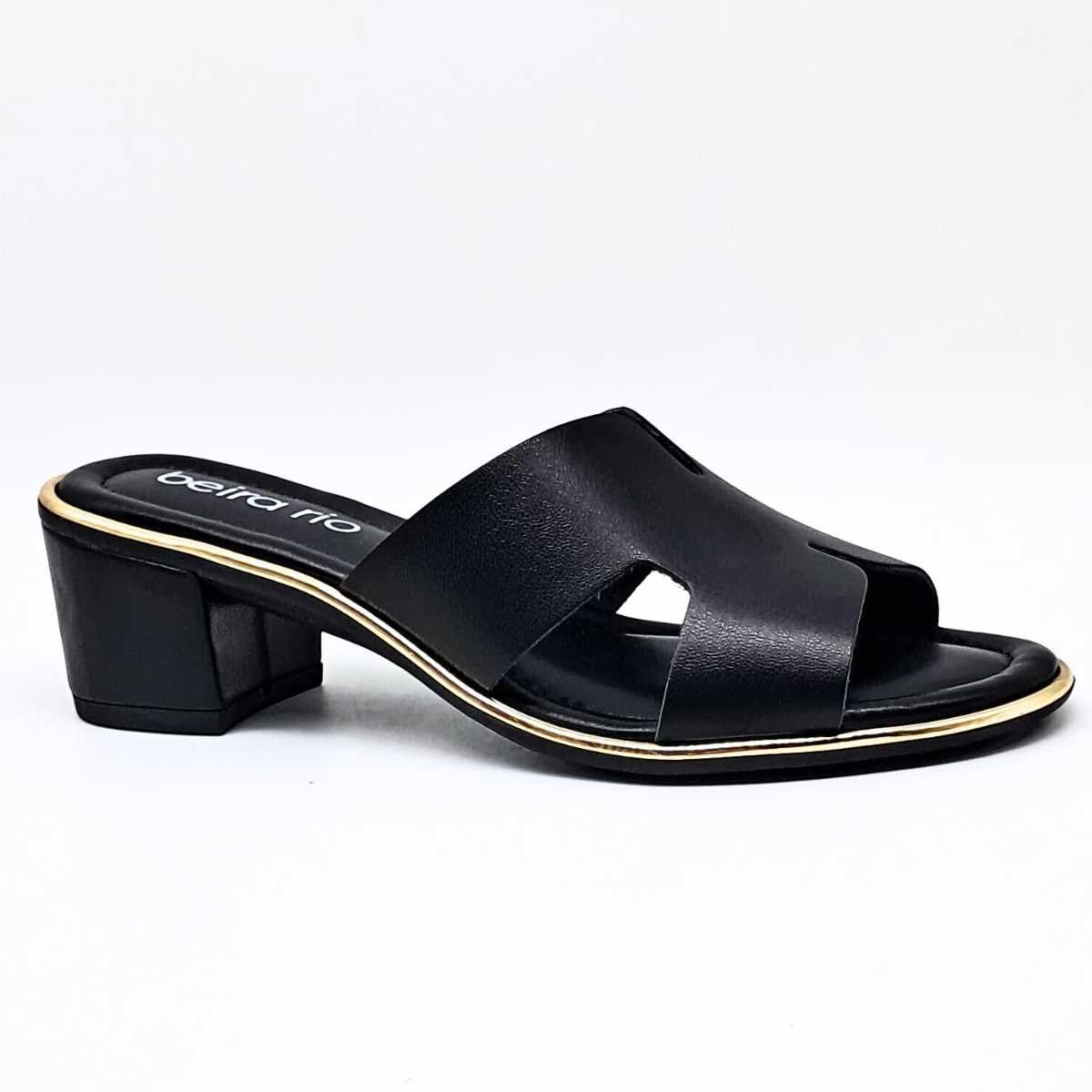 Tamanco Salto Baixo Feminino Beira Rio 8379.251 Preto 2