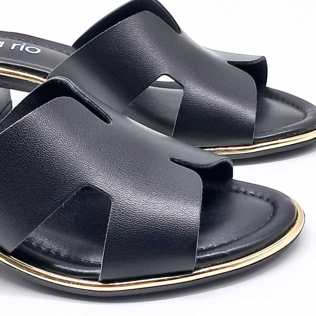 Tamanco Salto Baixo Feminino Beira Rio 8379.251 Preto 5