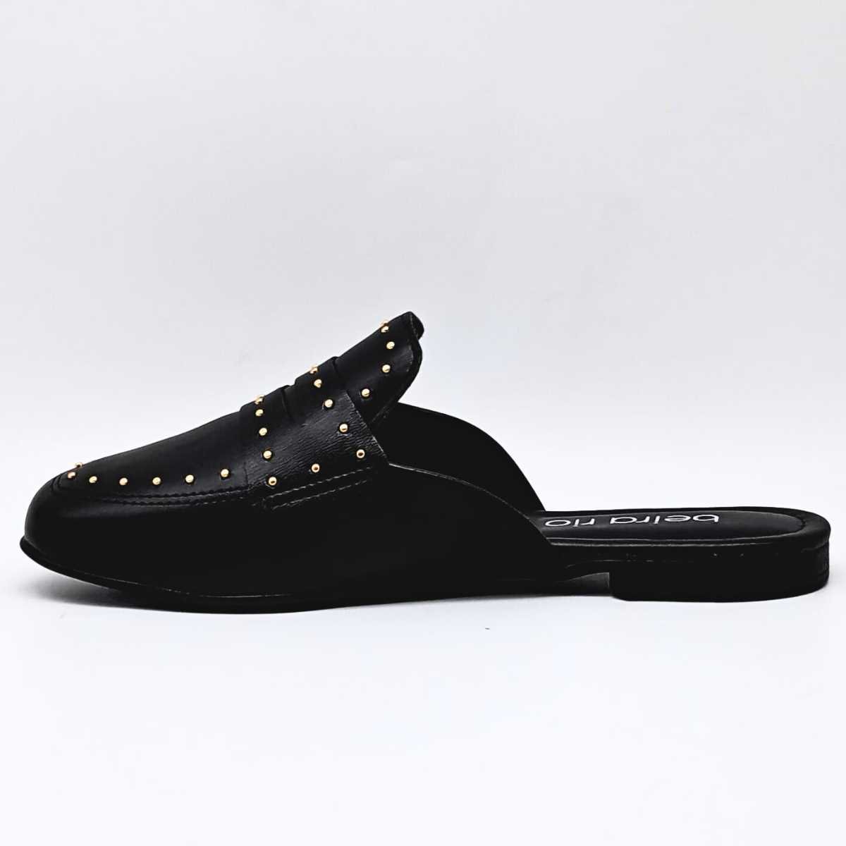Tamanco Mule Beira Rio Feminino Clássico Flat 4323.102 Preto 3