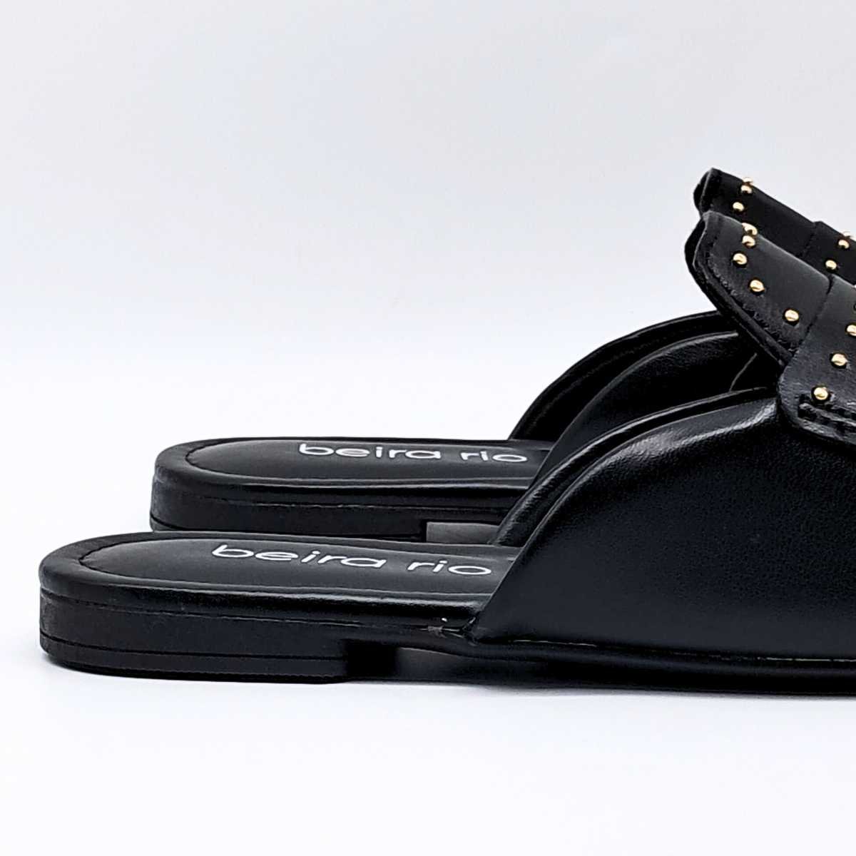 Tamanco Mule Beira Rio Feminino Clássico Flat 4323.102 Preto 6