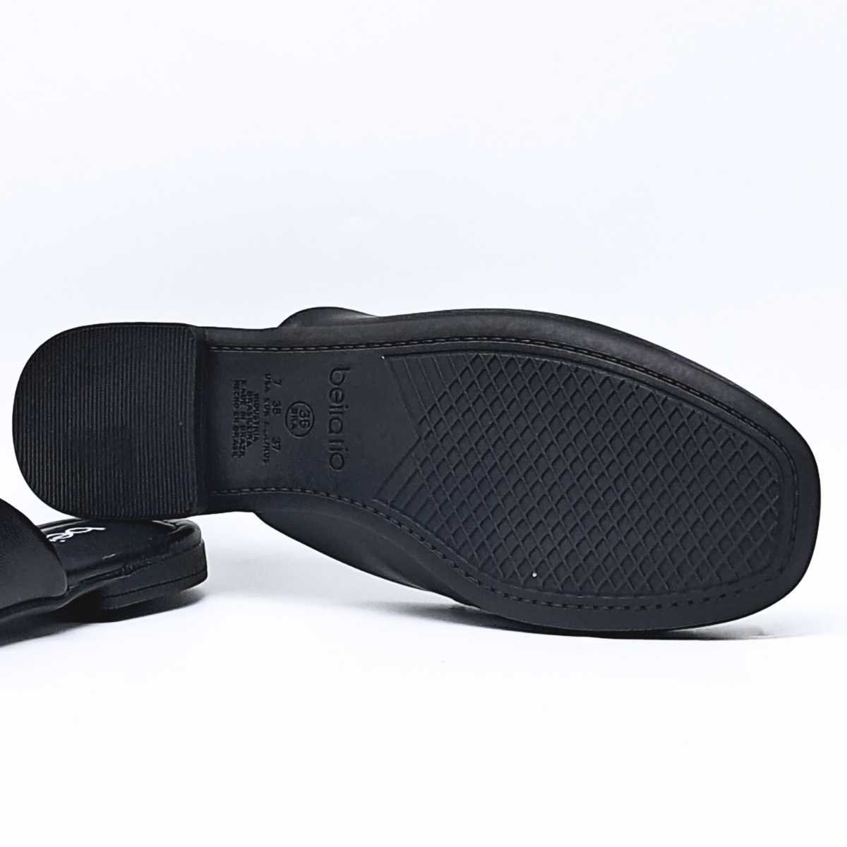 Tamanco Mule Beira Rio Feminino Clássico Flat 4323.102 Preto 8