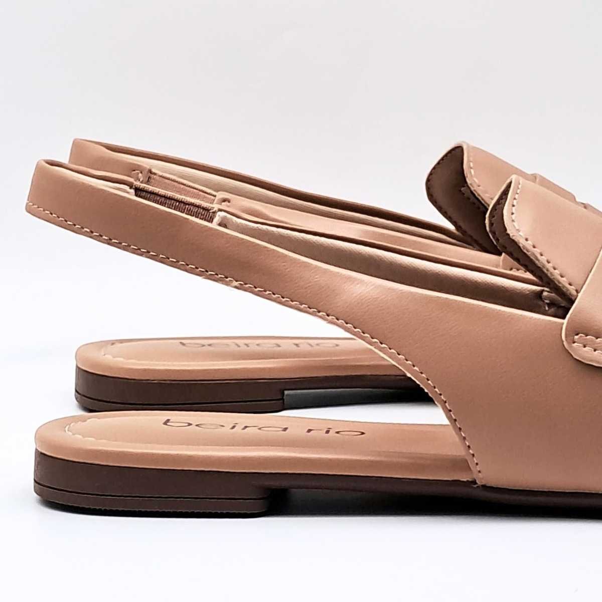 Tamanco Mule Beira Rio Casual Fechado 4323.104 Bege 5