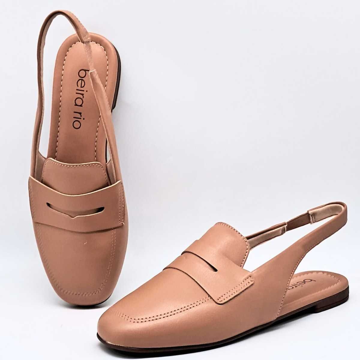 Tamanco Mule Beira Rio Casual Fechado 4323.104 Bege 7