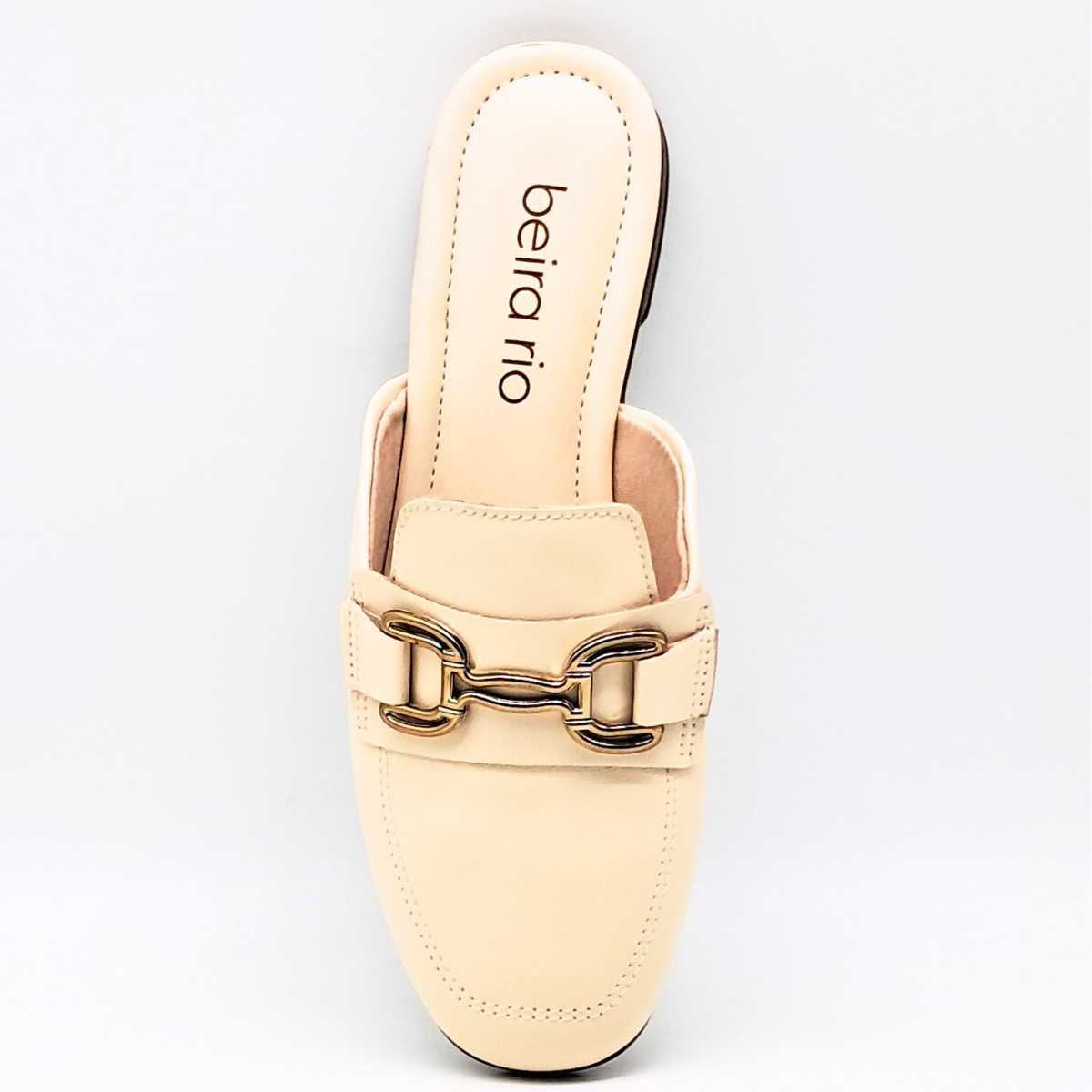 Mule Feminino Beira Rio Confortável Fivela 4323.100 Bege 8
