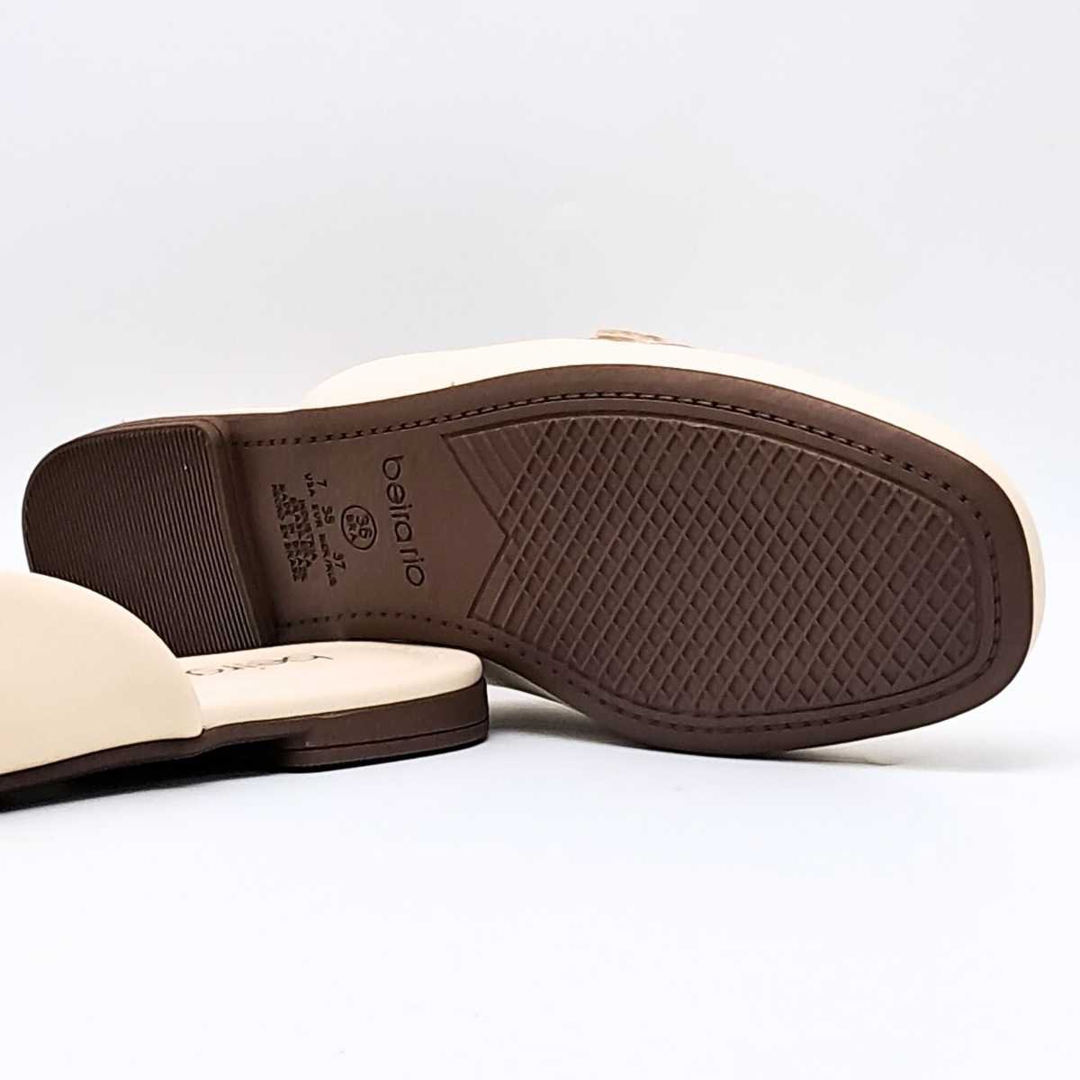 Mule Feminino Beira Rio Confortável Fivela 4323.100 Bege 9