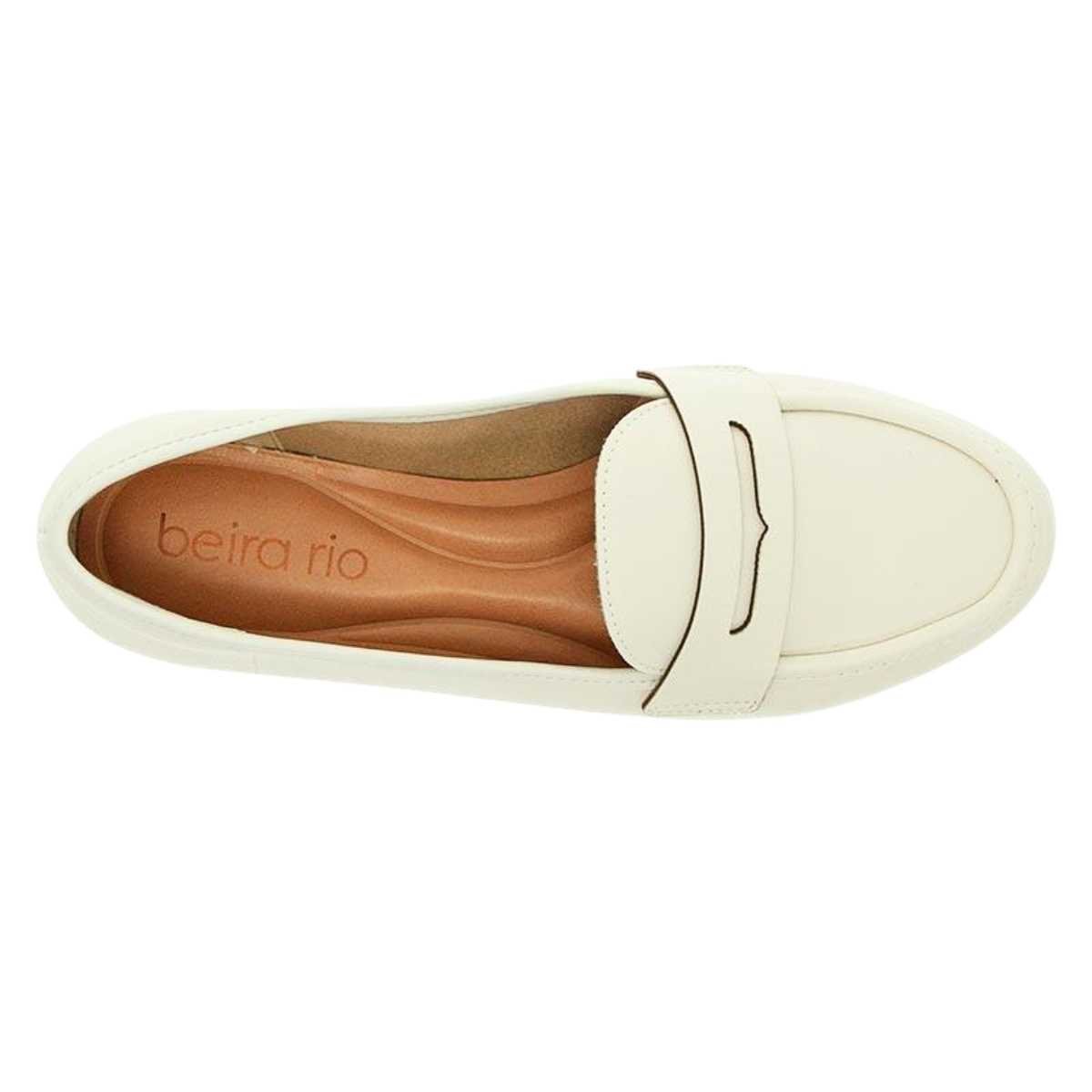 Sapato Feminino Beira Rio Mocassim Social 4324.100 Branco 6