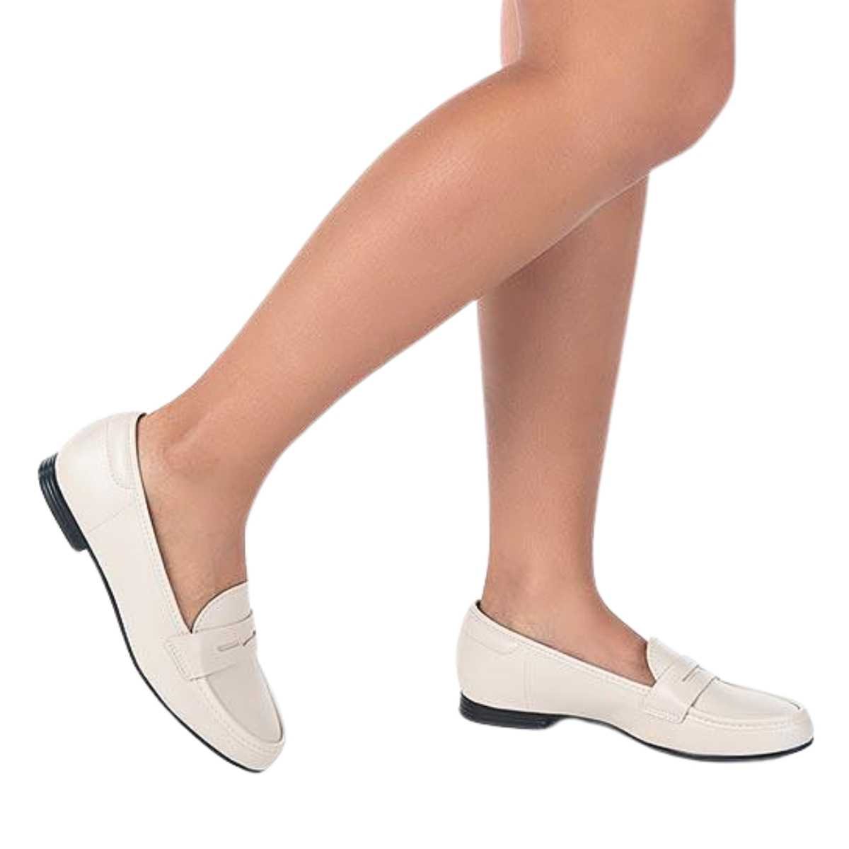 Sapato Feminino Beira Rio Mocassim Social 4324.100 Branco 8