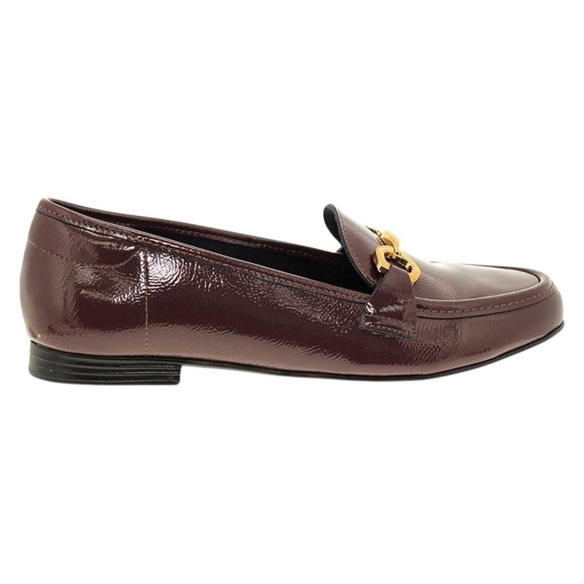 Sapato Mocassim Feminino Beira Rio Social Brilhante 4324.101 Marrom 2