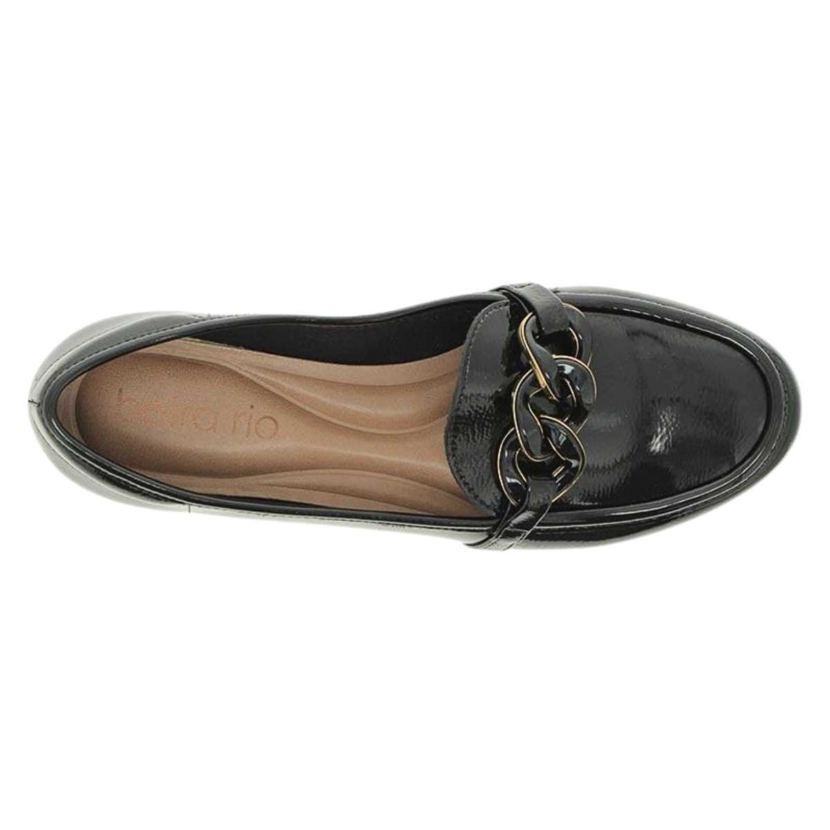 Sapato Feminino Beira Rio Mocassim Social Verniz 4324.102 Preto 6