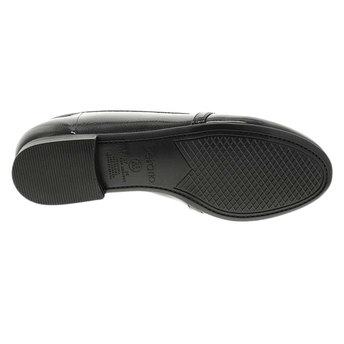 Sapato Feminino Beira Rio Mocassim Social Verniz 4324.102 Preto 7