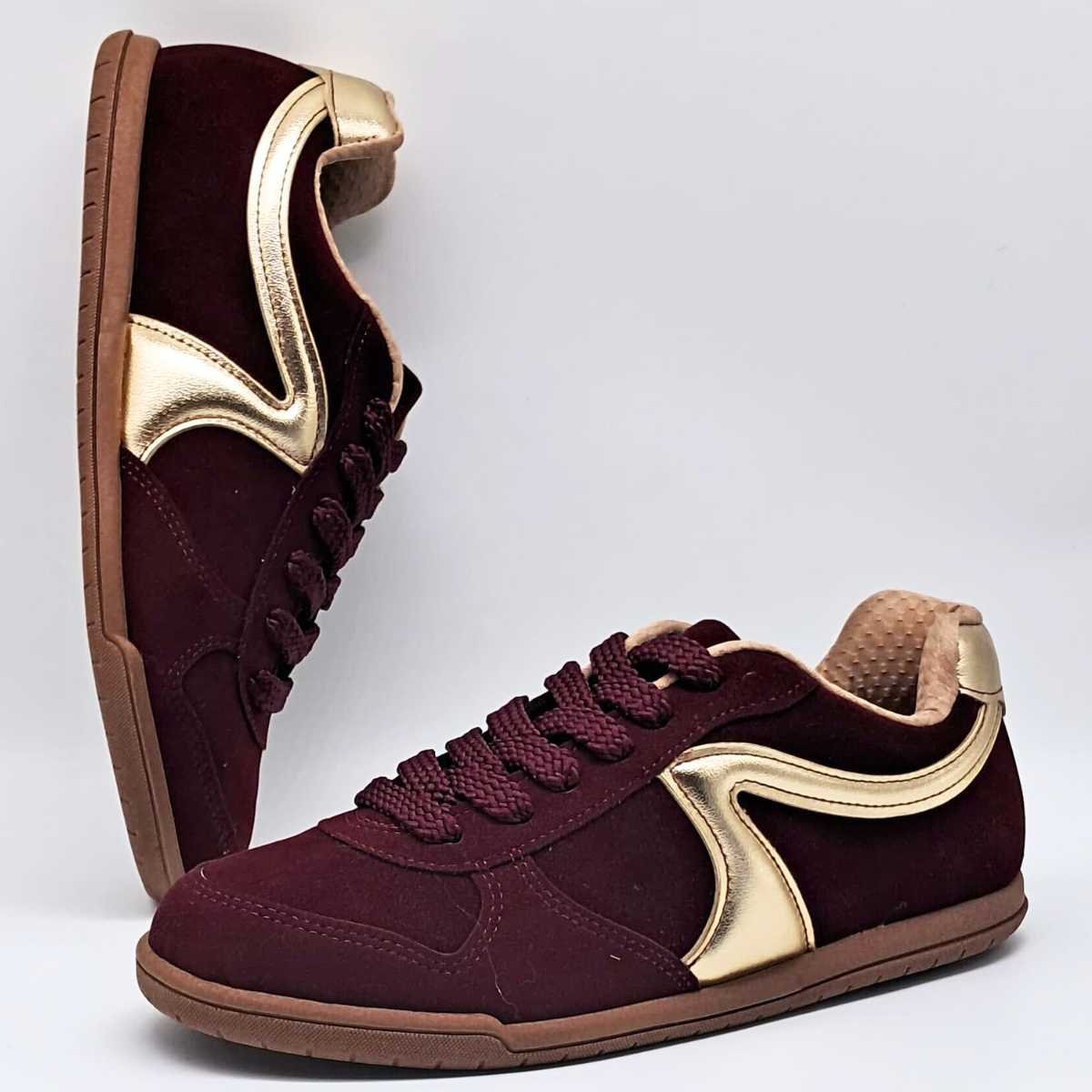 Tênis Feminino Beira Rio Casual Metalizado Confy 4326.301 Vermelho 3