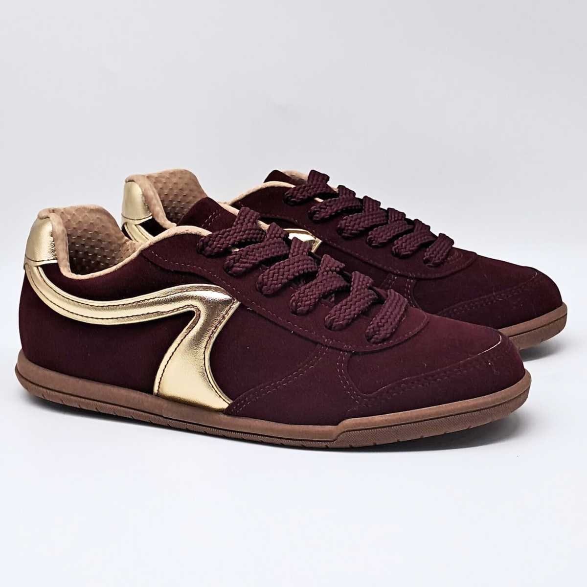 Tênis Feminino Beira Rio Casual Metalizado Confy 4326.301 Vermelho 4