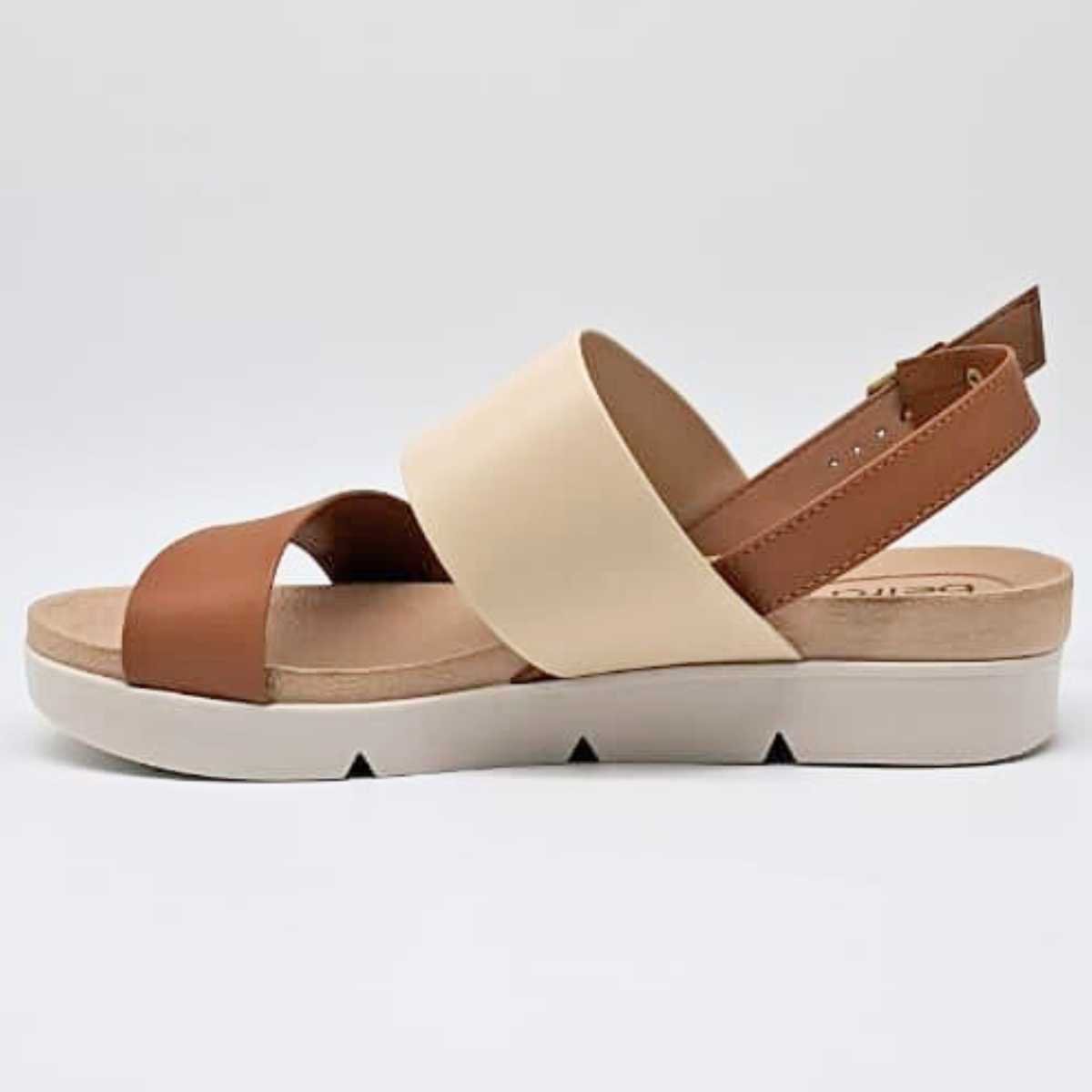 Sandália Feminina Beira Rio Estilo Conforto Casual 8387.542 Bege 2