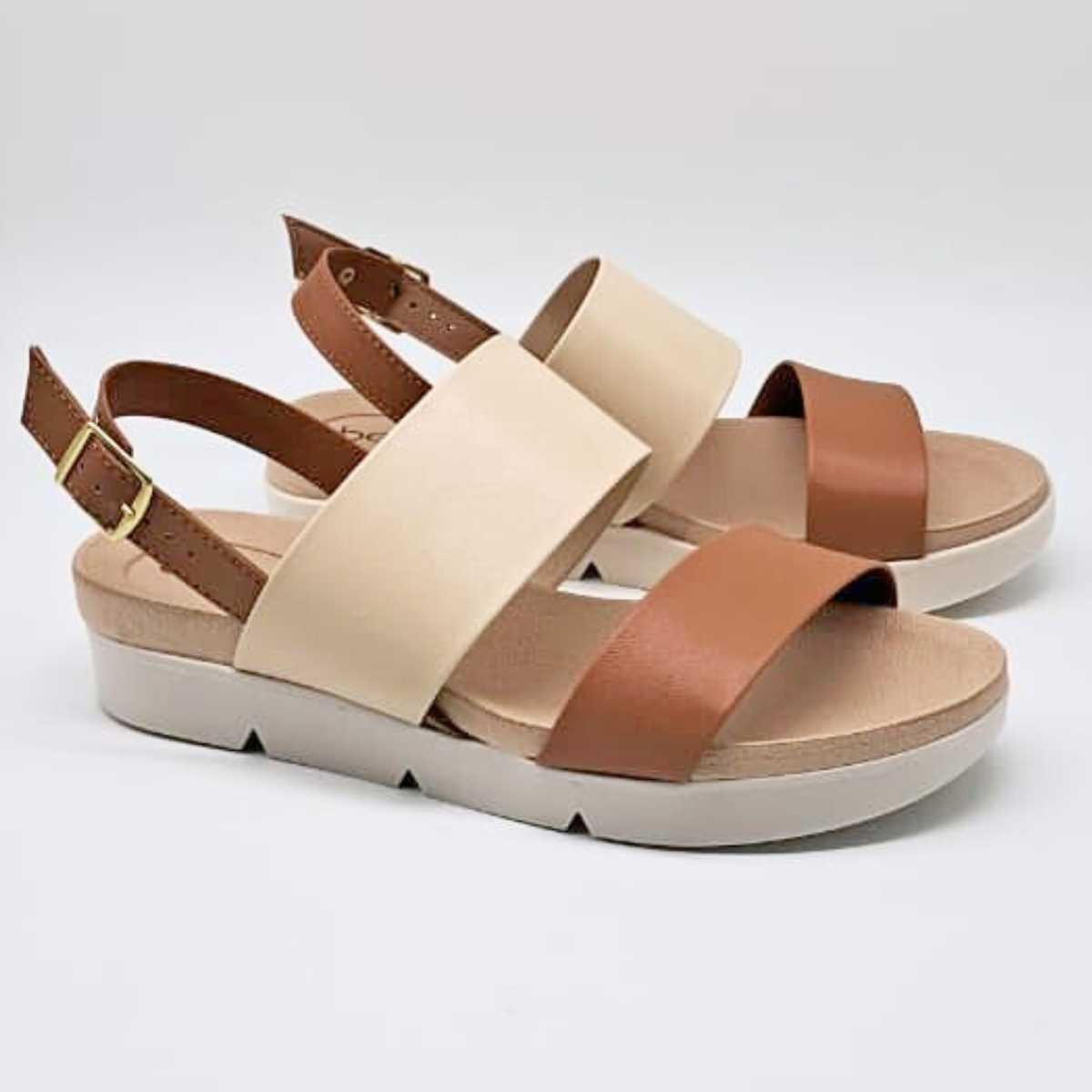 Sandália Feminina Beira Rio Estilo Conforto Casual 8387.542 Bege 3