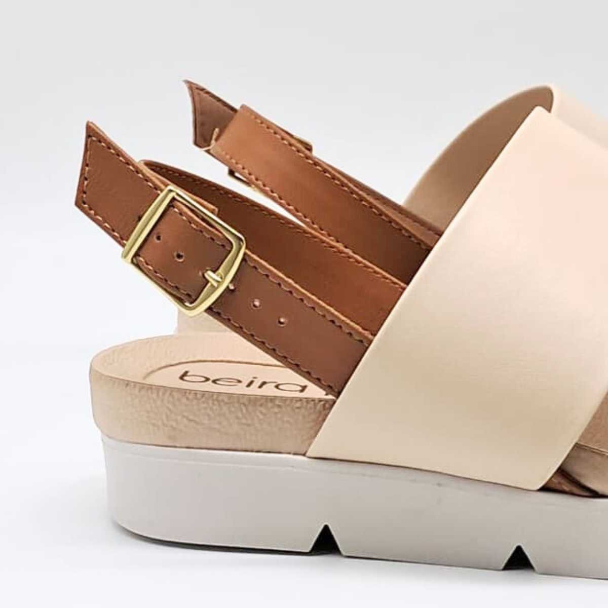 Sandália Feminina Beira Rio Estilo Conforto Casual 8387.542 Bege 6