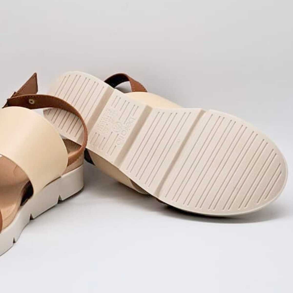 Sandália Feminina Beira Rio Estilo Conforto Casual 8387.542 Bege 7