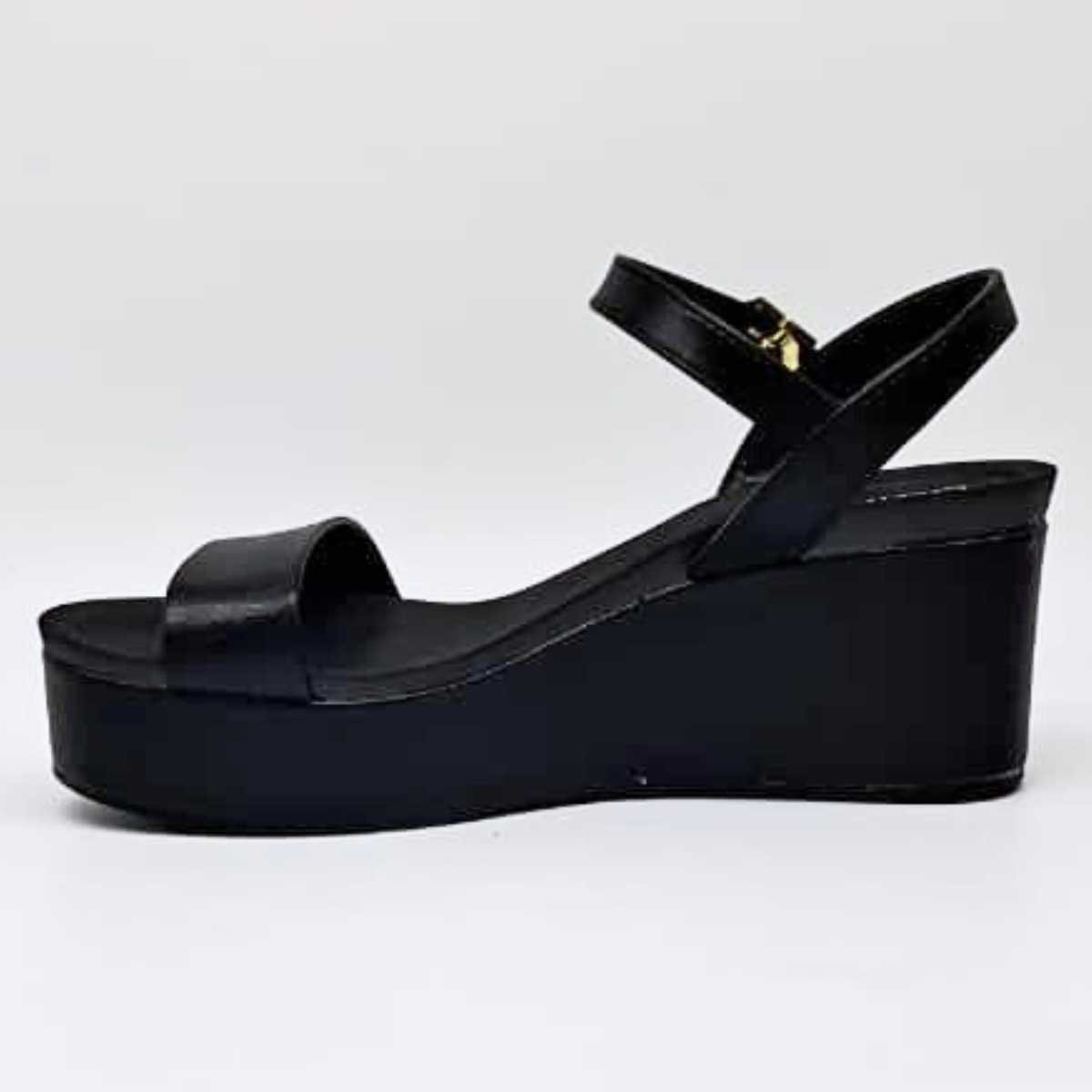 Sandália Feminino Beira Rio Anabela Confy Leve 8407.135 Preto 2