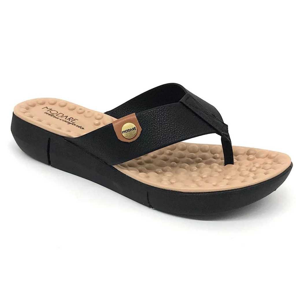 Tamanco Modare Feminina Confortável Ortopédico 7142.106 Preto 2