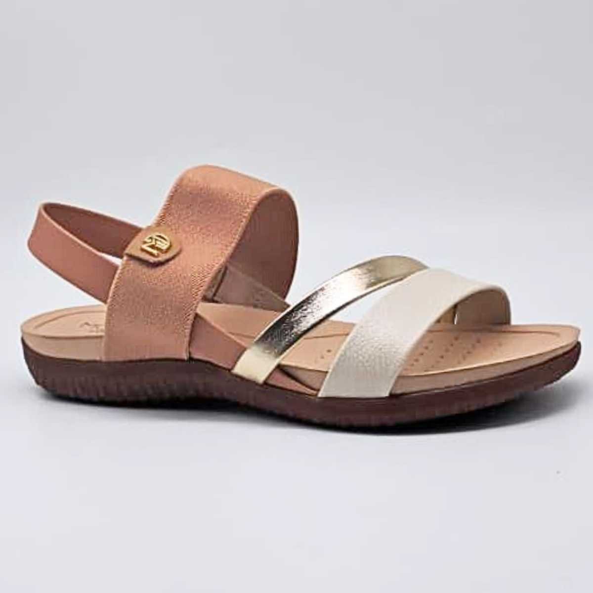 Sandália Feminina Modare Rasteira Conforto 7125.233 Marrom 3