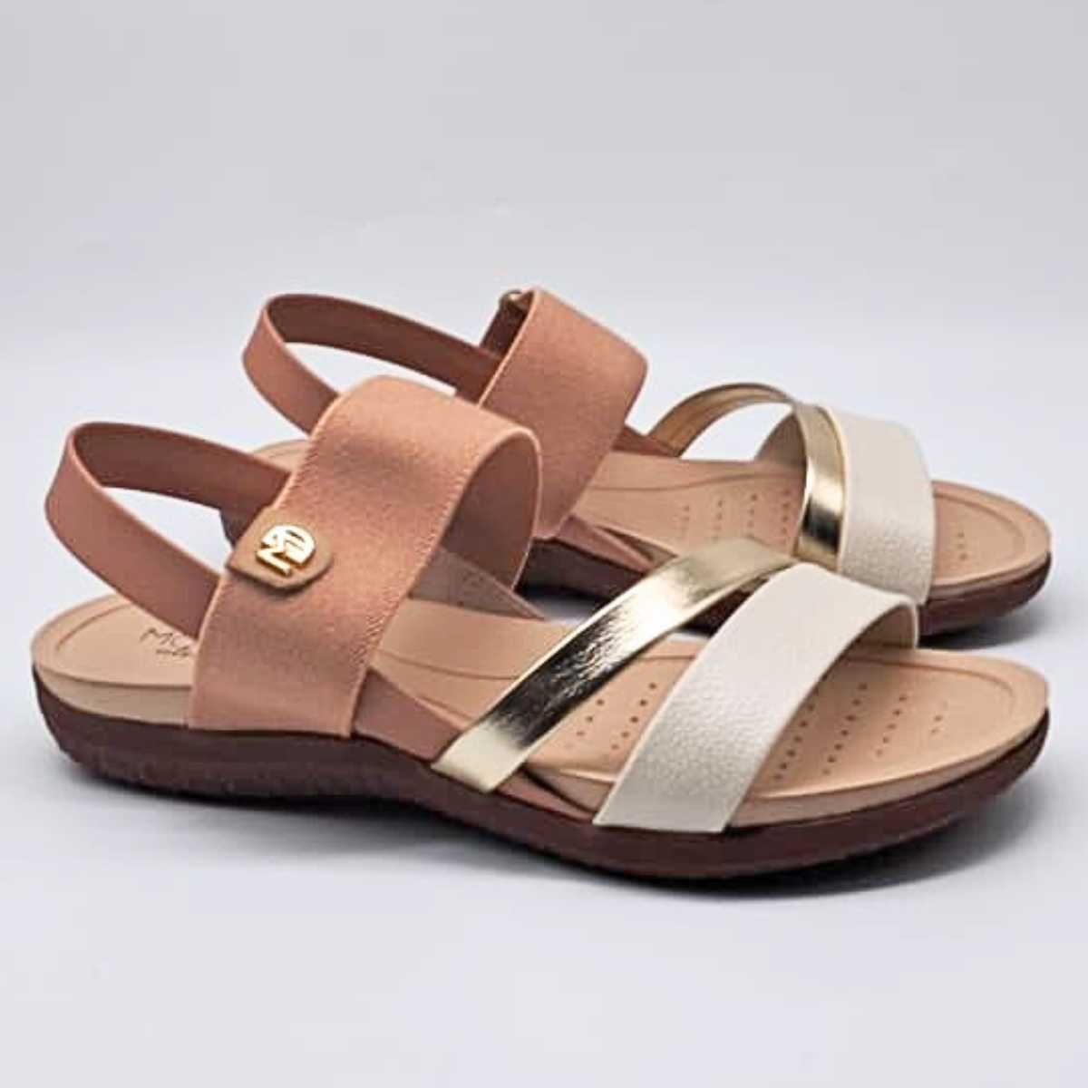 Sandália Feminina Modare Rasteira Conforto 7125.233 Marrom 7