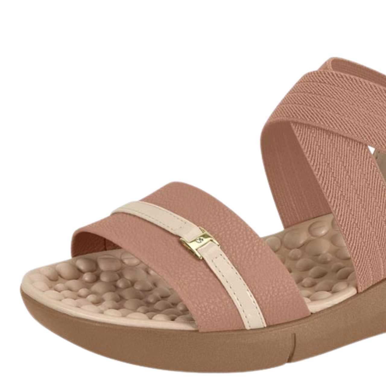 Sandália Feminina Modare Papete Conforto Casual Leve 7142.102 Bege 3