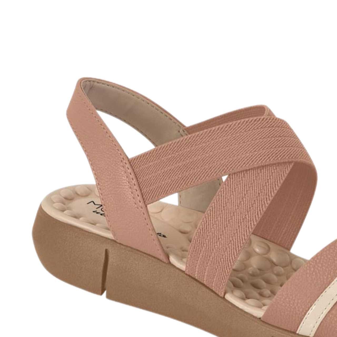 Sandália Feminina Modare Papete Conforto Casual Leve 7142.102 Bege 4
