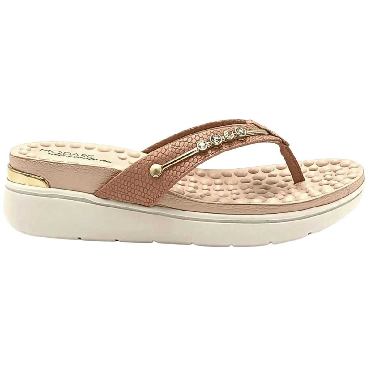 Tamanco Feminino Modare Sandália Ultra Leve Confy 7151.115 Marrom 2