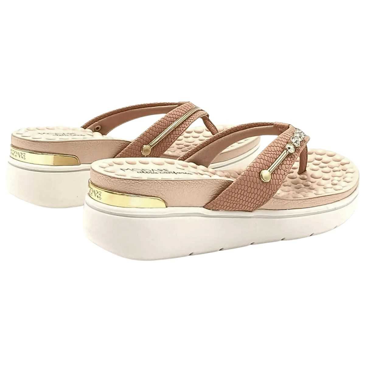 Tamanco Feminino Modare Sandália Ultra Leve Confy 7151.115 Marrom 6