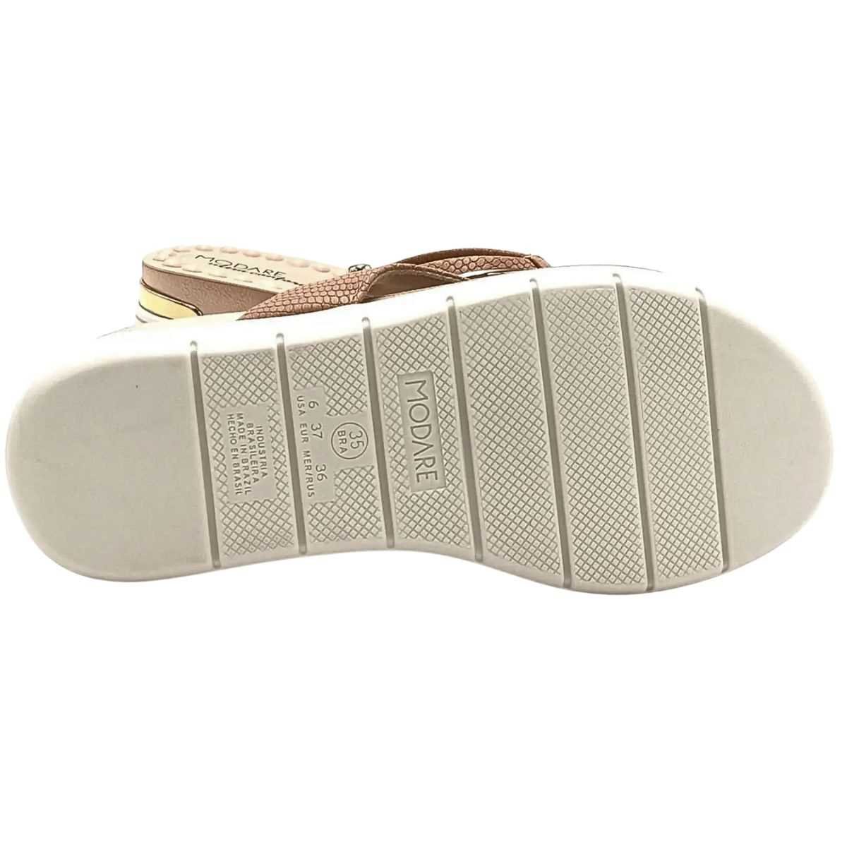 Tamanco Feminino Modare Sandália Ultra Leve Confy 7151.115 Marrom 7