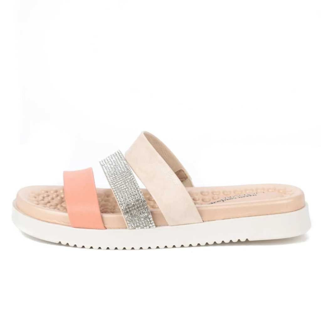 Tamanco Feminino Modare Rasteirinha Strass Leve 7178.109 Bege 5