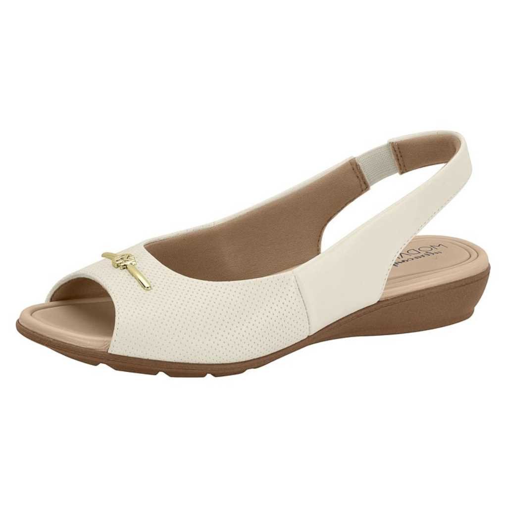 Sandália Anabela Feminino Modare 7127.253 Branco 2