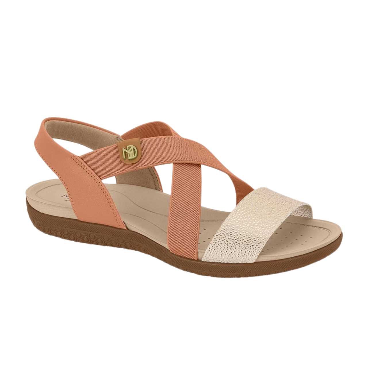 Sandália Feminina Modare Confortável Anatômica Leve 7125.249 Bege 3